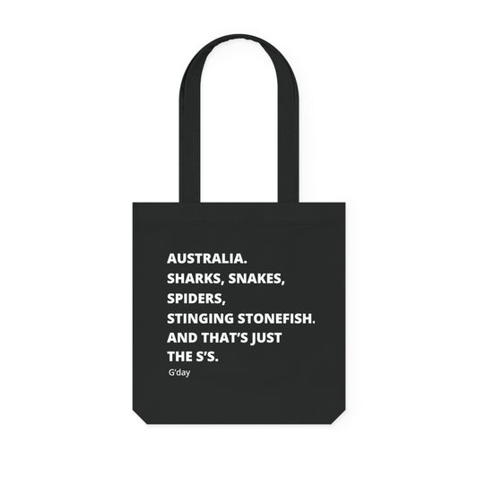 Just The S's Woven Tote Bag